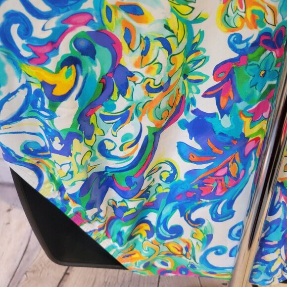 Lauren Ralph Lauren Women's Printed Ruffle Surplice Underwire One-Piece Swimsuit - Picture 6 of 6